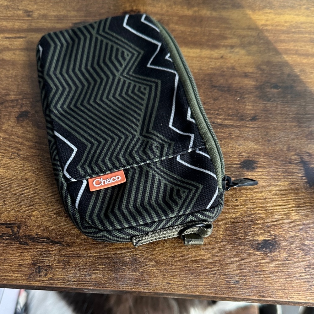Chaco Black and Olive Toiletry Bag